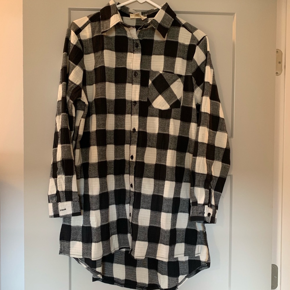NWOT Buffalo check tunic